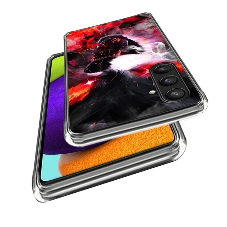 For Samsung Galaxy S24 Cell Phone Case Pattern Flexible TPU Cover - Fierce Wolf