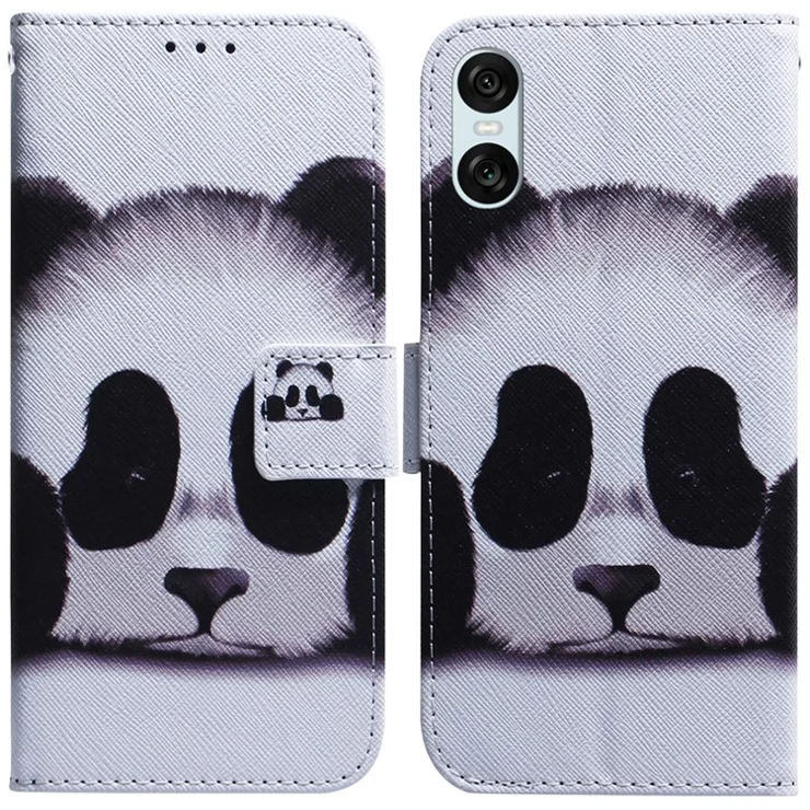 For Sony Xperia 5 VI Wallet Case Pattern Print PU Leather Phone Cover - Panda