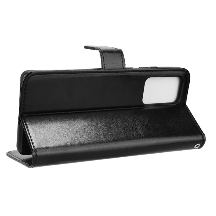 For Motorola Edge 50 Fusion 5G Case Wallet PU Leather Protective Phone Cover - Black