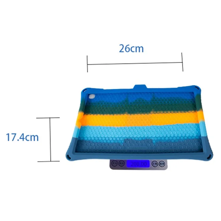 For Samsung Galaxy Tab S6 Lite (2020) / (2022) / (2024) Case PC+Silicone Tablet Cover with Stylus - Pink / Baby Blue