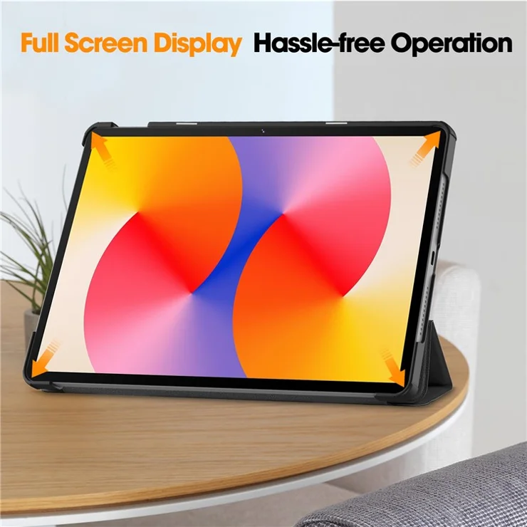 For Huawei MatePad SE 11 Stand Case Shockproof Leather Tablet Cover - Black