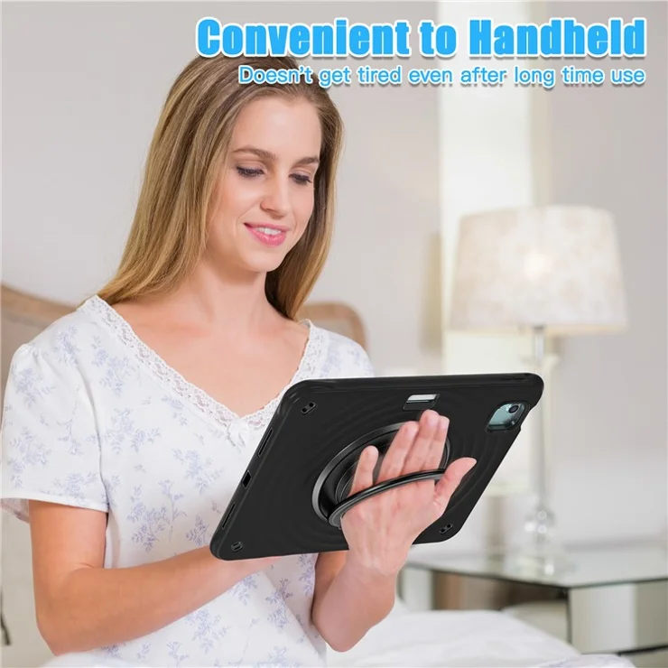 For iPad Air 11 (2025) / (2024) / Air (2022) / (2020) / Pro 11 (2022) / (2021) / (2020) / (2018) Case Kickstand Tablet Cover - Black