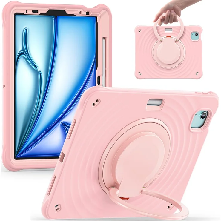 For iPad Air 11 (2025) / (2024) / Air (2022) / (2020) / Pro 11 (2022) / (2021) / (2020) / (2018) Case Kickstand Tablet Cover - Pink