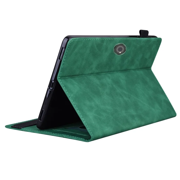 For OnePlus Pad 2 / Pad Pro Case PU Leather Business Folio Protective Tablet Cover Card Holder - Green