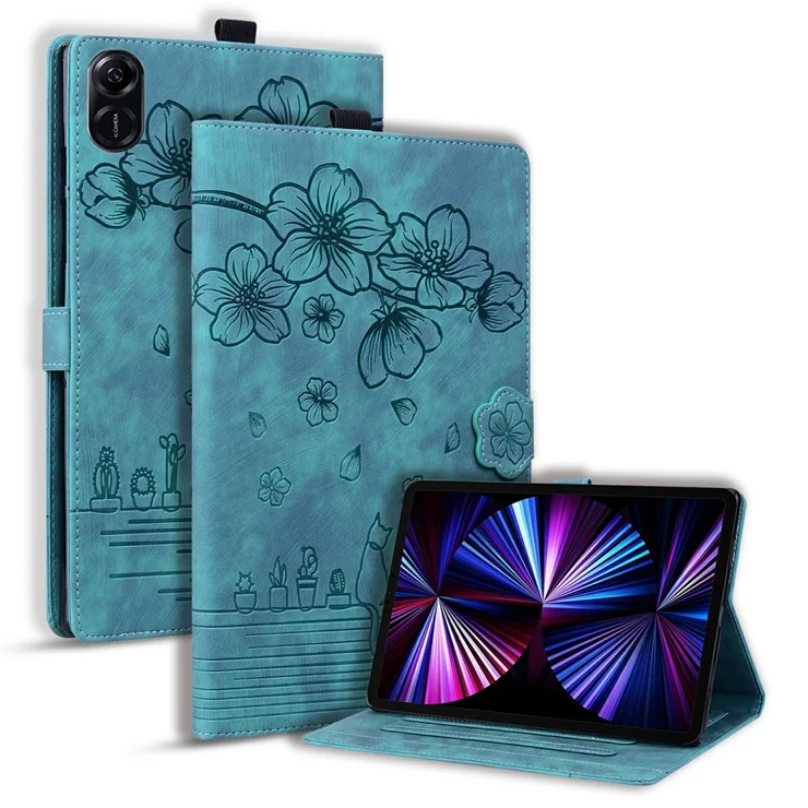 JIAFEI Adatta per Cover Honor X8a, Premium PU Custodia a Portafoglio con i Disegni in Farfalla Rilievo, Dotata di Cordino, Viola Scuro