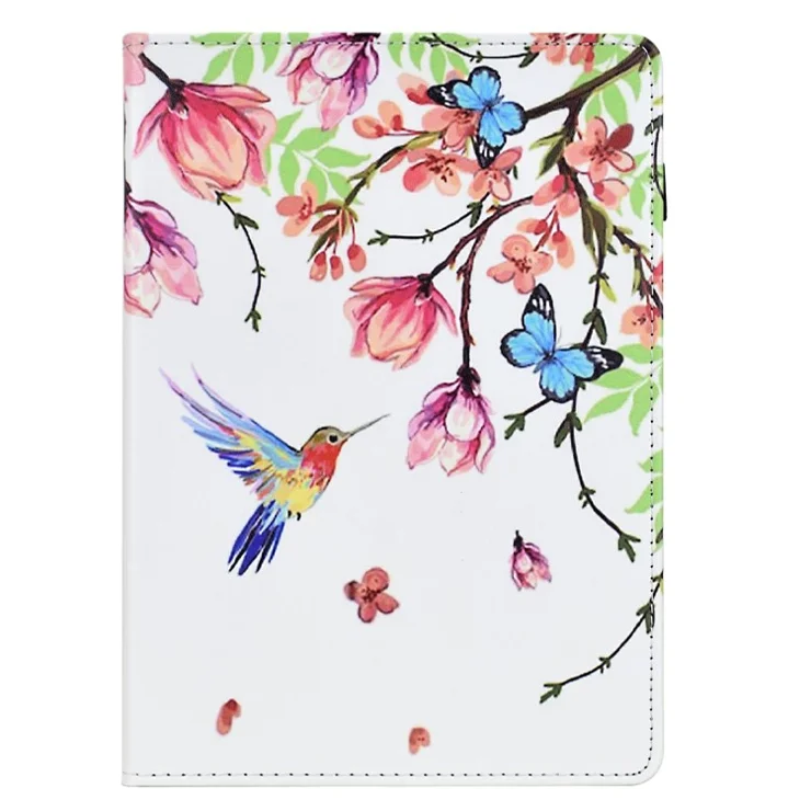 For Amazon Kindle Paperwhite (2024) Case Leather Card Holder Stand E-Reader Cover - Flowers and Birds
