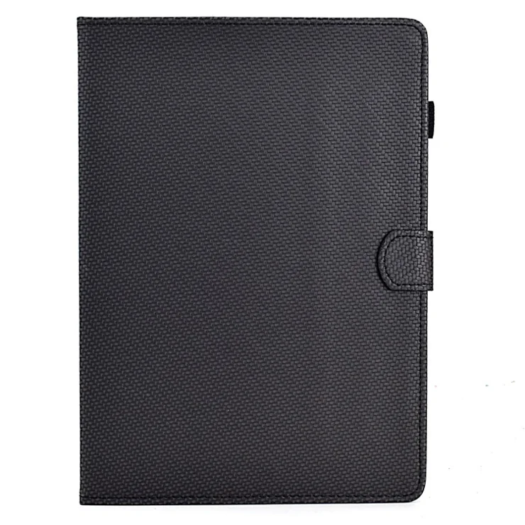 For Amazon Kindle Paperwhite (2024) Case Carbon Fiber Texture PU Leather Cover Stand View - Black