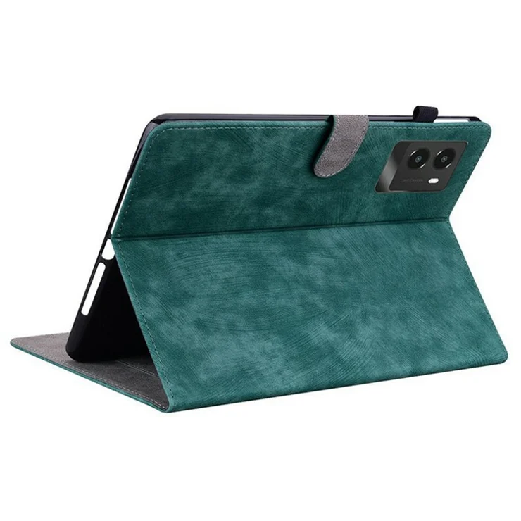 For Lenovo Legion Y700 (2025) Cases Tiger Imprint Anti-Scratch PU Leather Tablet Cover - Green