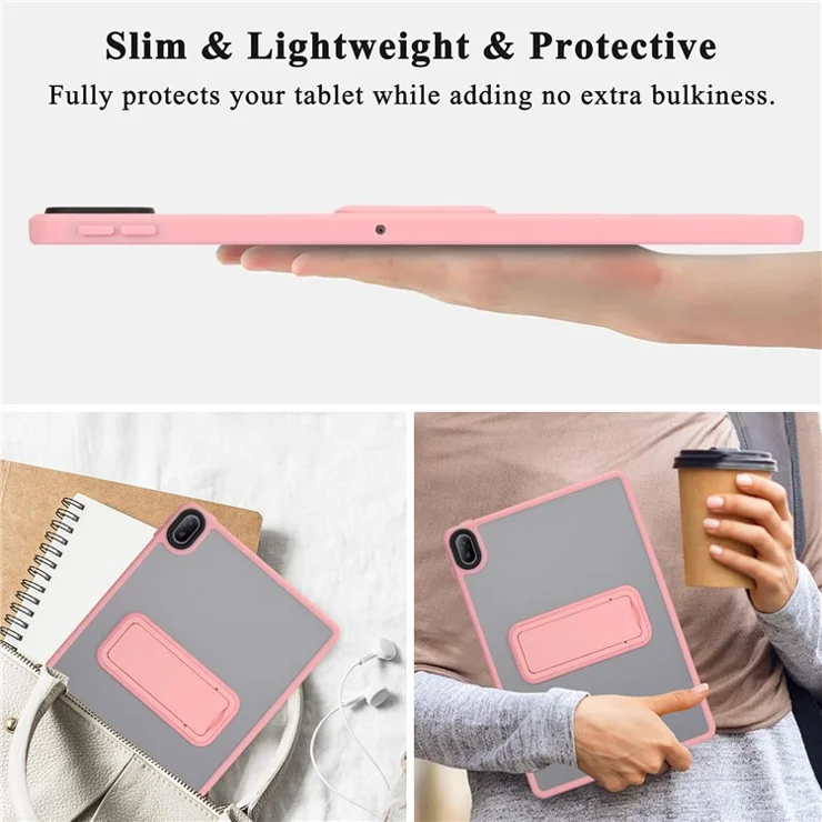 For Huawei MatePad SE 11 Case with Kickstand TPU + PC Skin-Touch Tablet Cover - Pink