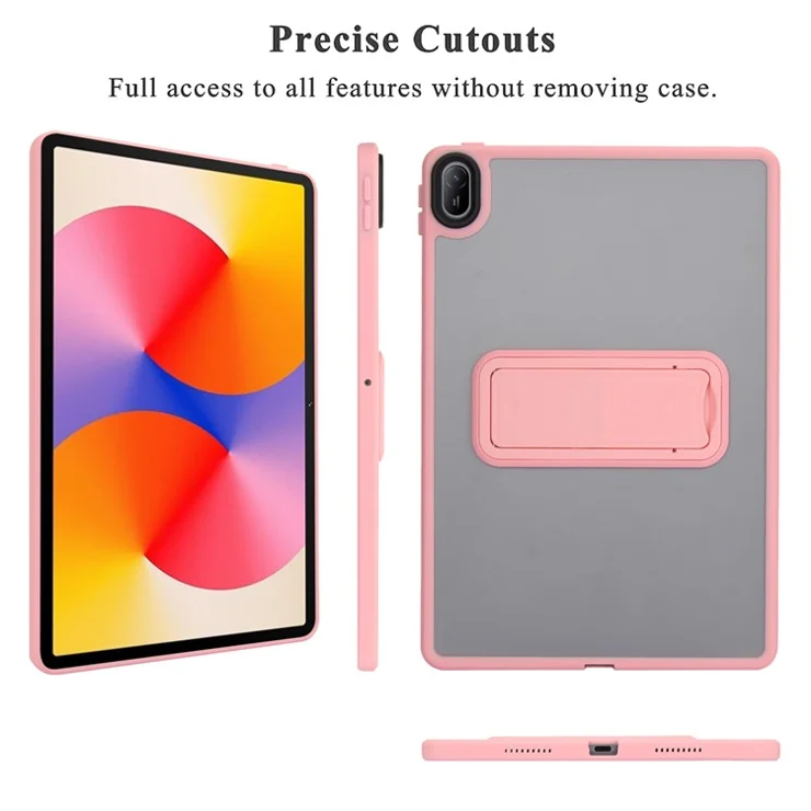 For Huawei MatePad SE 11 Case with Kickstand TPU + PC Skin-Touch Tablet Cover - Pink