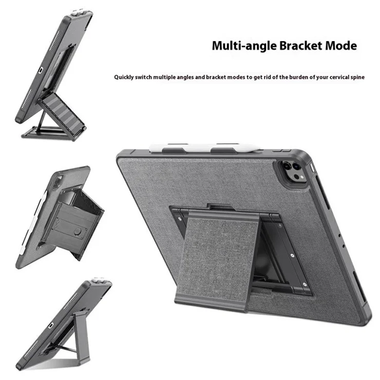 Tablet Case For iPad Pro 11 (2022) / (2021) / (2020) Floating Kickstand Protective Cover with Pencil Holder / Magnetic Detachable Front Cover