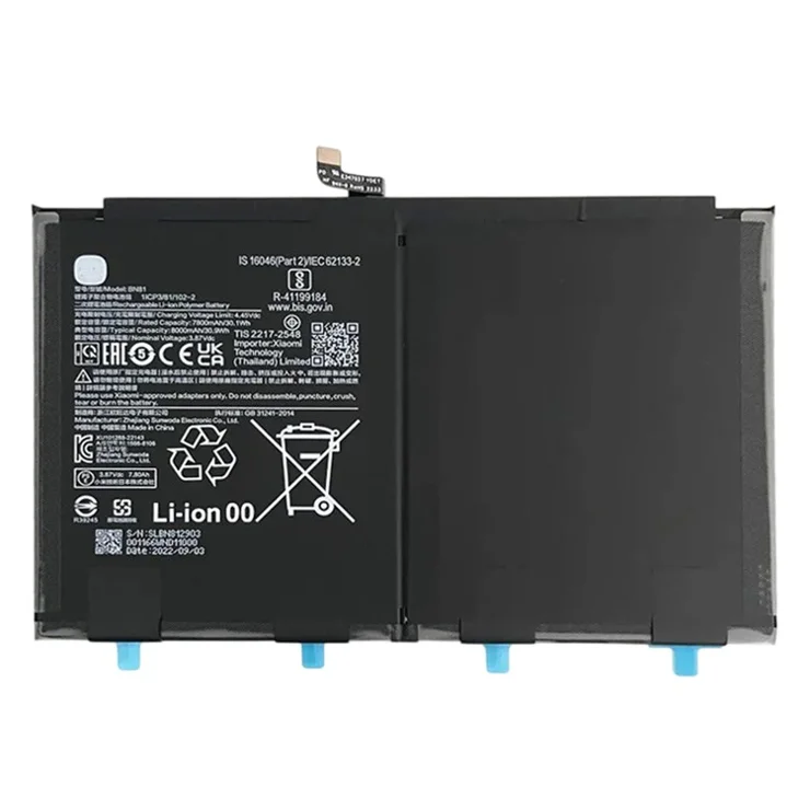 For Xiaomi Redmi Pad 4.45V 7800mAh Li-Polymer Battery Assembly Part (Without Logo) (Encode: BN81)