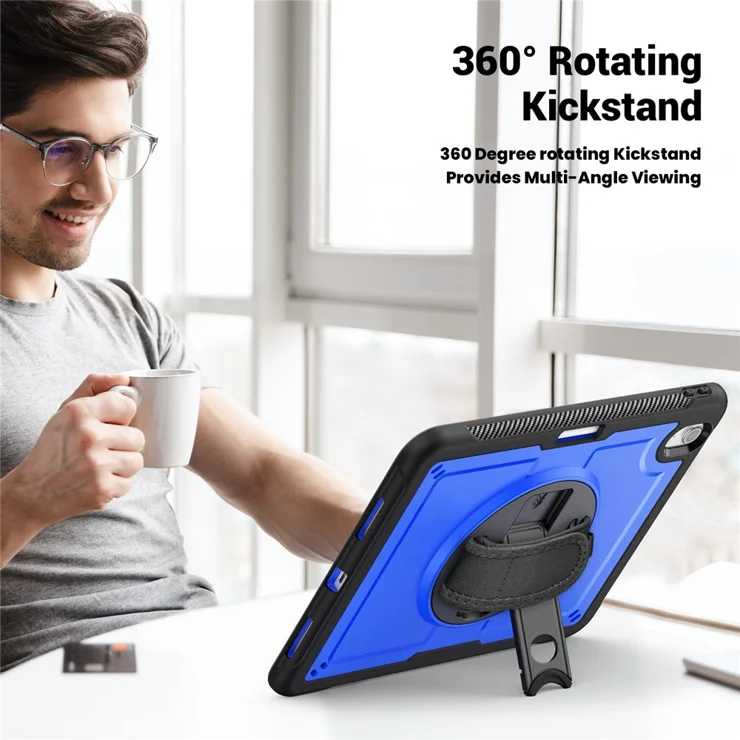 SEYMAC Custodia Per IPad Air 11 Pollici 2024/2025 - Antiurto Con Supporto 360° E Pellicola - Foto 4