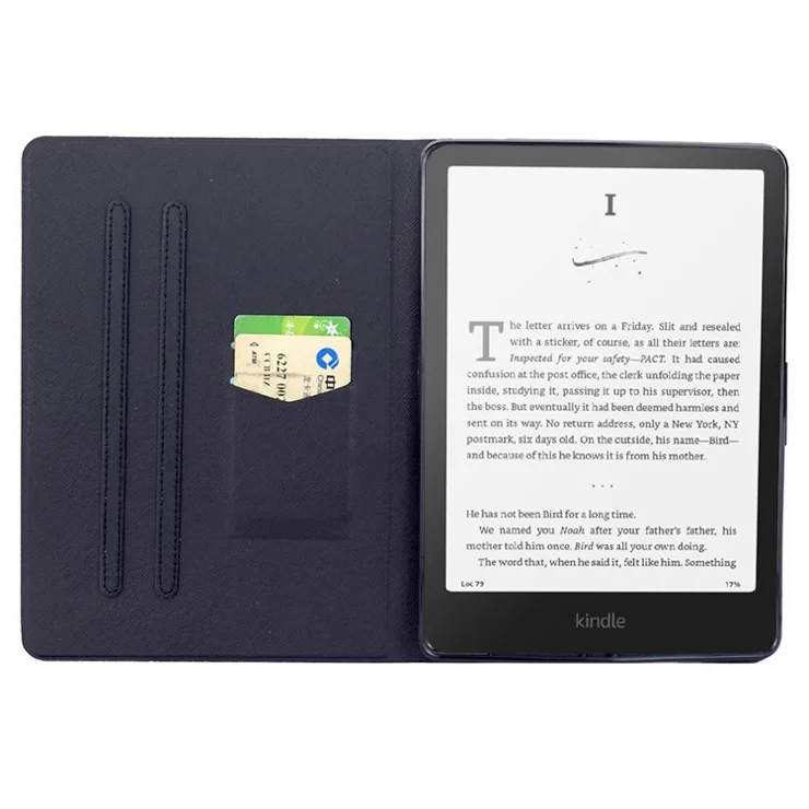 For Amazon Fire 7 (2022) Stand Case Pattern Printing Tablet Leather Cover with Auto Wake / Sleep - Nebula