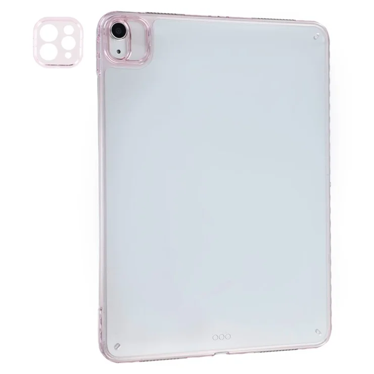 Tablet Case For iPad Air 13 (2025) / (2024) / Pro 12.9 (2022) / (2021) / (2020) Flexible TPU + Acrylic Shockproof Protective Cover - Pink