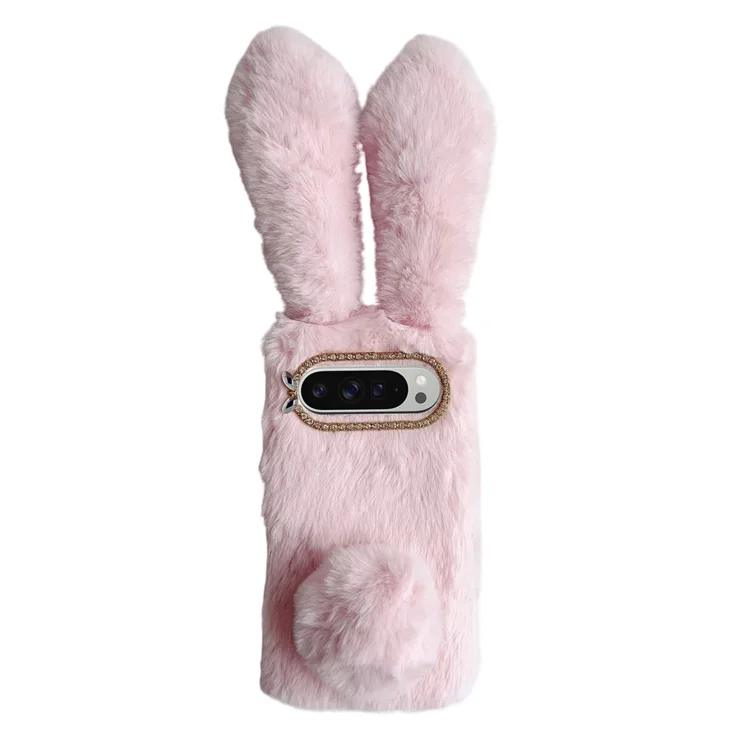 For Google Pixel 10 Pro XL Case Plush Cute Bunny Winter Fluffy