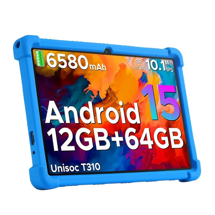 Coque Anti-choc CONAPIKA Pour DOOGEE Tab A9/A9 Pro 10.1 Pouces - TPU Silicone Souple - Support Réglable Intégré - Protection Renforcée Aux Coins