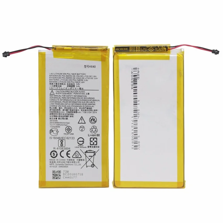 For Motorola Moto X4 3.80V 2810mAh Li-ion Polymer Battery Replacement Part (Encode: HX40) (without Logo)