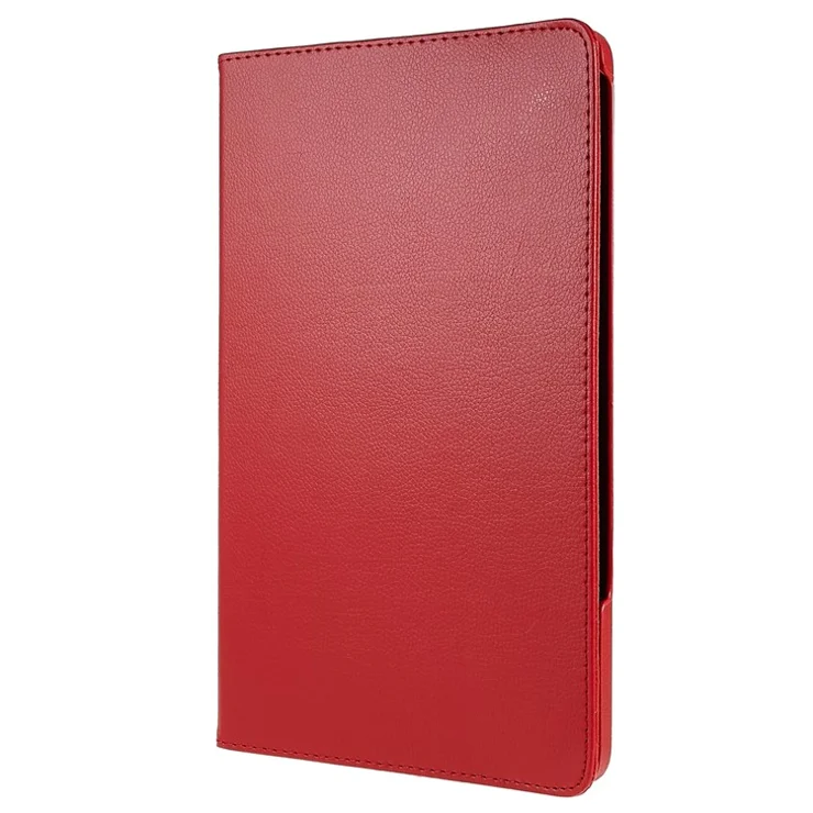 For Honor Pad 8 Drop-proof Anti-shock Leather Tablet Case 360-degree Rotating Protective Cover with Stand - Red