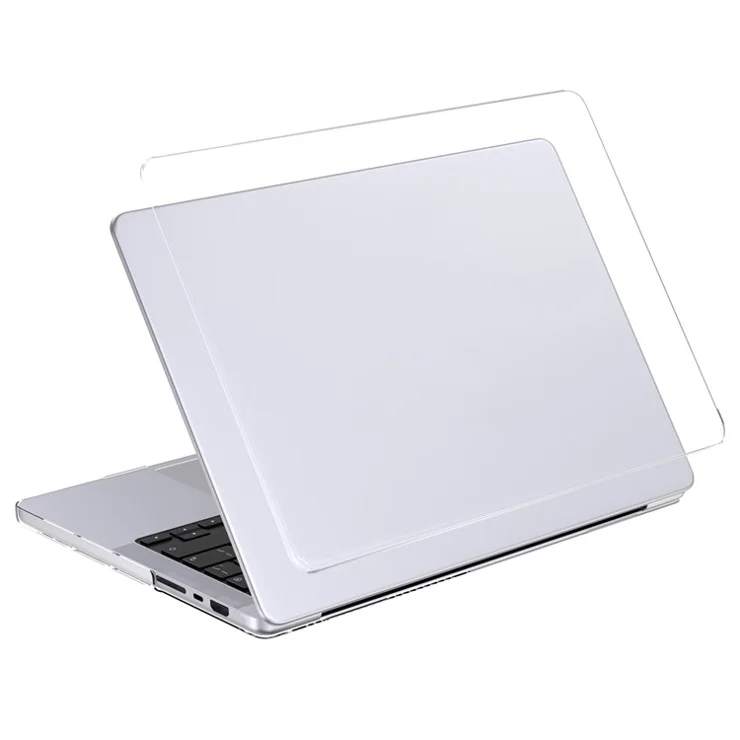 LENTION For MacBook Pro 16 inch (2024) (2023) (2021) Laptop Plastic Case Front and Back Transparent Protective Notebook Cover