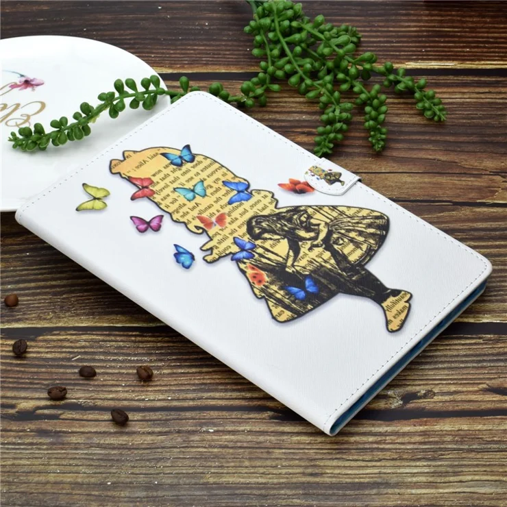 For Amazon Kindle Youth Edition 2022 Folio Flip Tablet Stand Case Stitching Line PU Leather Card Holder Protective Cover - Girl