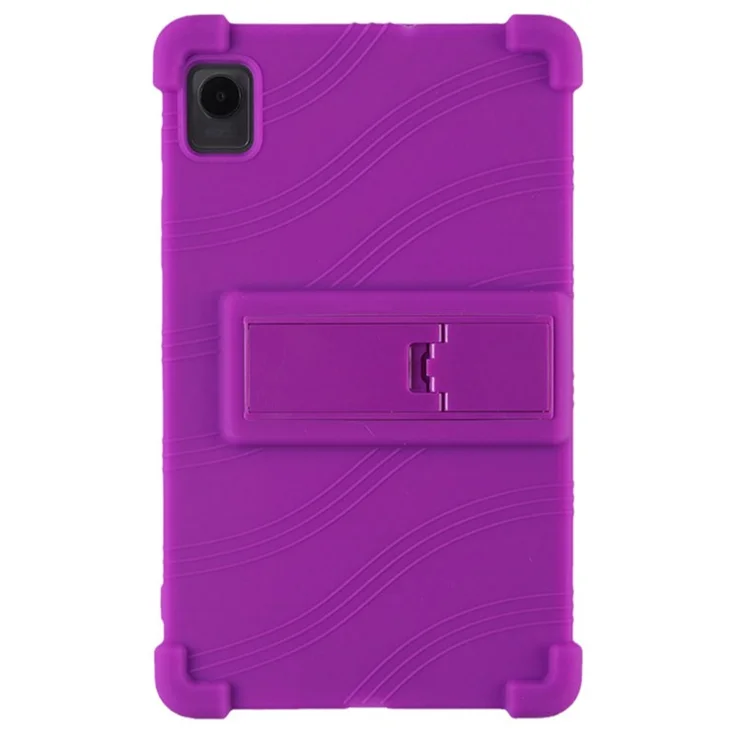 Protective Cover for Realme Pad Mini 8.7-inch with PC Kickstand, Scratch Resistant Soft Silicone Tablet Case - Purple