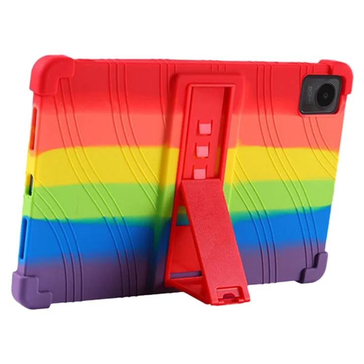 Protective Cover for Realme Pad Mini 8.7-inch with PC Kickstand, Scratch Resistant Soft Silicone Tablet Case - Green