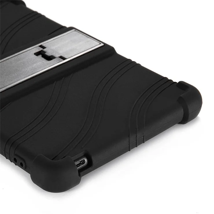 For Honor Tablet X7 Protective Tablet Cover Non-slip Silicone Tablet Case with PC Kickstand - Camouflage