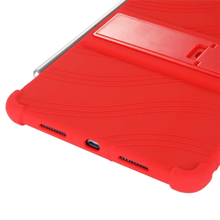 For Huawei MatePad Pro 10.8 (2021) MRR-W19 Shockproof Silicone Tablet Case PC Kickstand Protective Cover - Green