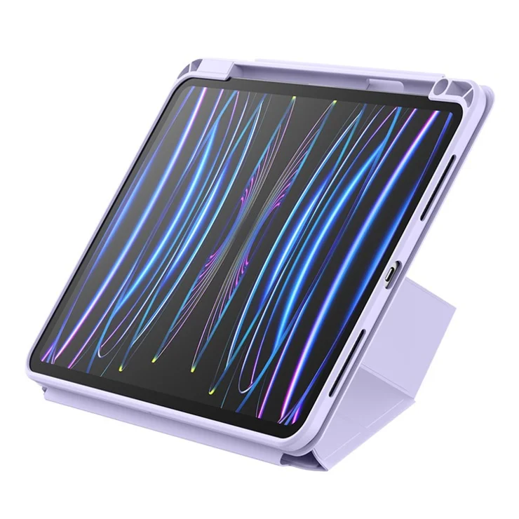 BASEUS Minimalist Series Y-Shaped Magnetic Case for iPad Pro 11 (2022) / (2021) / (2020) / (2018) / Air (2022) / (2020) Protective Case - Light Purple