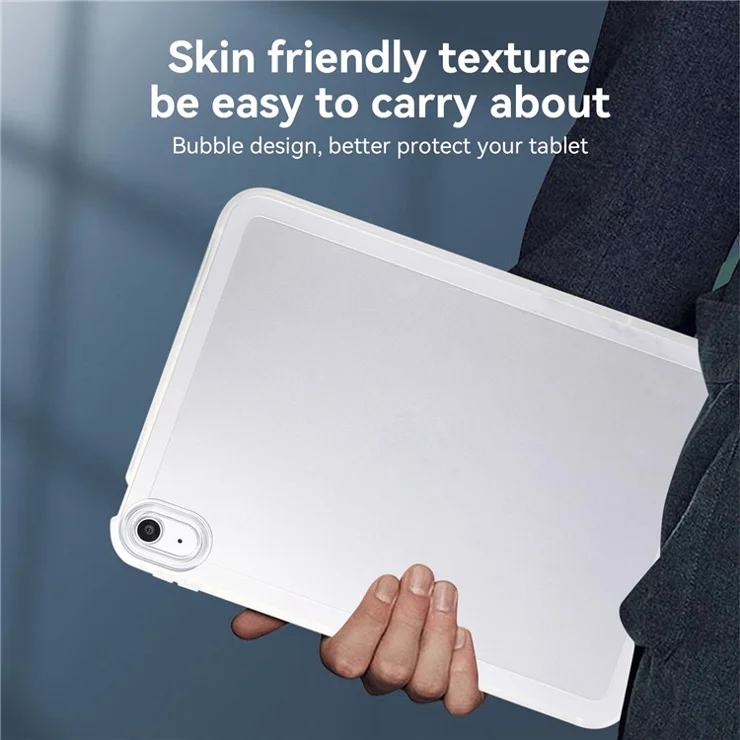 For iPad (2025) / 10.9 (2022) Case Soft TPU Corner Cushion Tablet Cover - White