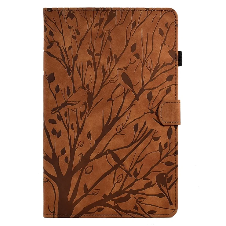 For Samsung Galaxy Tab S6 Lite (2024) / S6 Lite (2022) / S6 Lite (2020) SM-P610 P615 Leather Tablet Case Stand - Brown