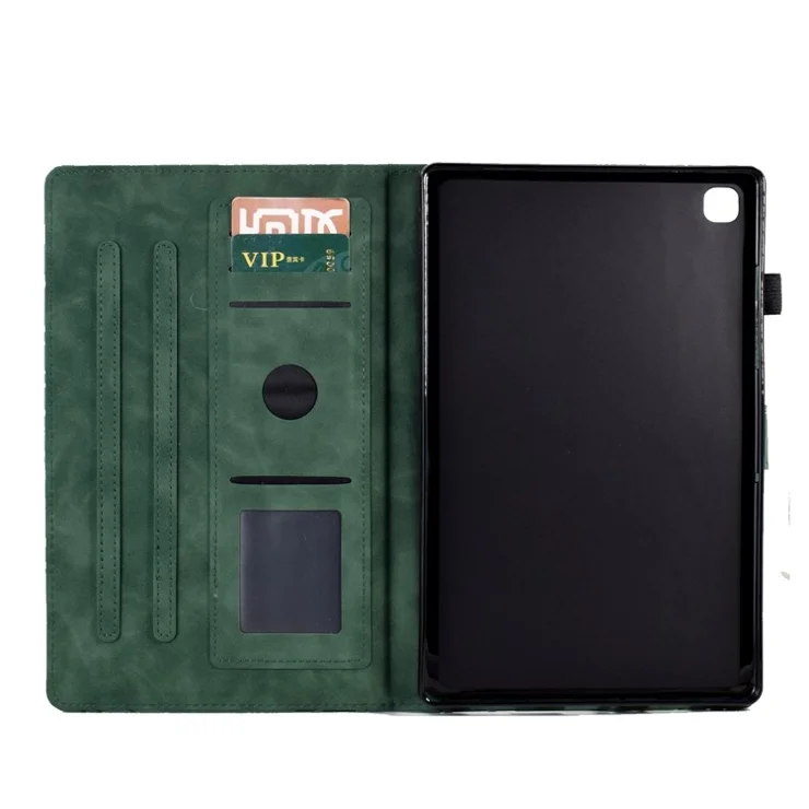 For Samsung Galaxy Tab S6 Lite (2024) / S6 Lite (2022) / S6 Lite (2020) SM-P610 P615 Leather Tablet Case Stand - Green