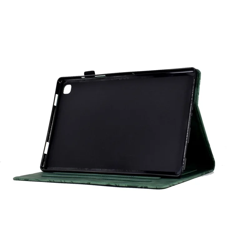 For Samsung Galaxy Tab S6 Lite (2024) / S6 Lite (2022) / S6 Lite (2020) SM-P610 P615 Leather Tablet Case Stand - Green