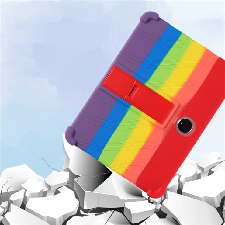 Shockproof Silicone Case for Oppo Pad 2 PC Kickstand Protective Tablet Cover - Multi-color