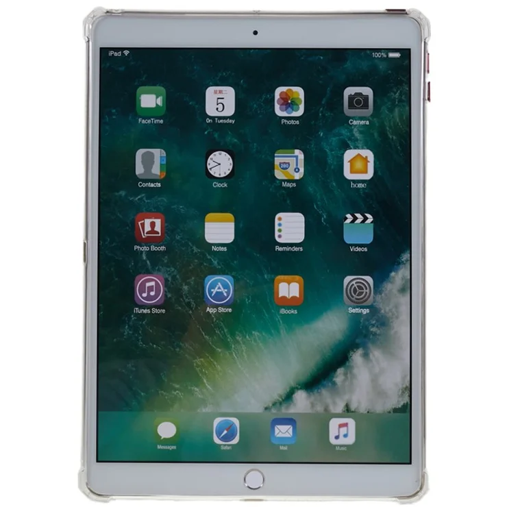 For iPad 10.2 (2021) / (2020) / (2019) Transparent Tablet Case Airbag Down Jacket Design TPU Back Cover