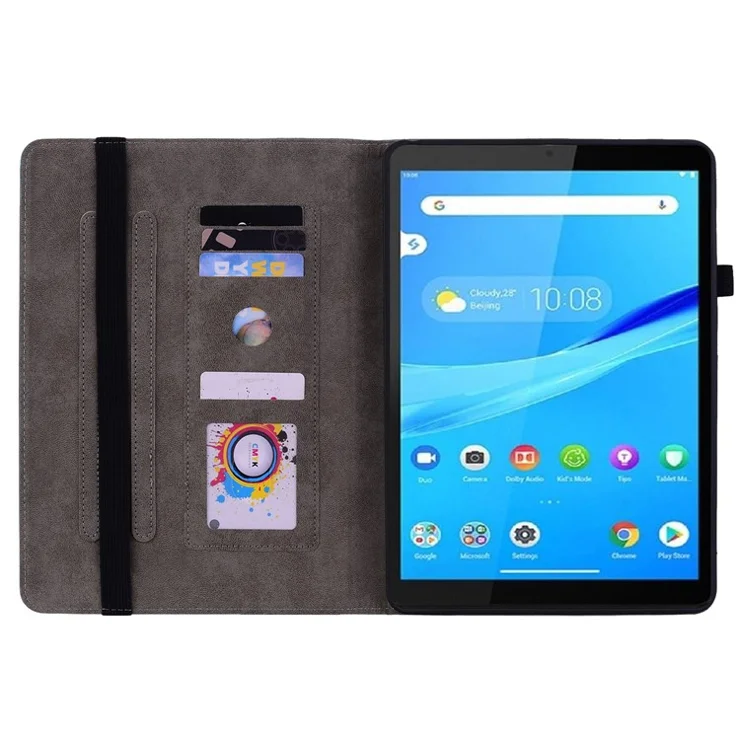 For Lenovo Tab M8 (HD) TB-8505F 8505X 8.0" Imprinted PU Leather Case Stand Tablet Cover - Green