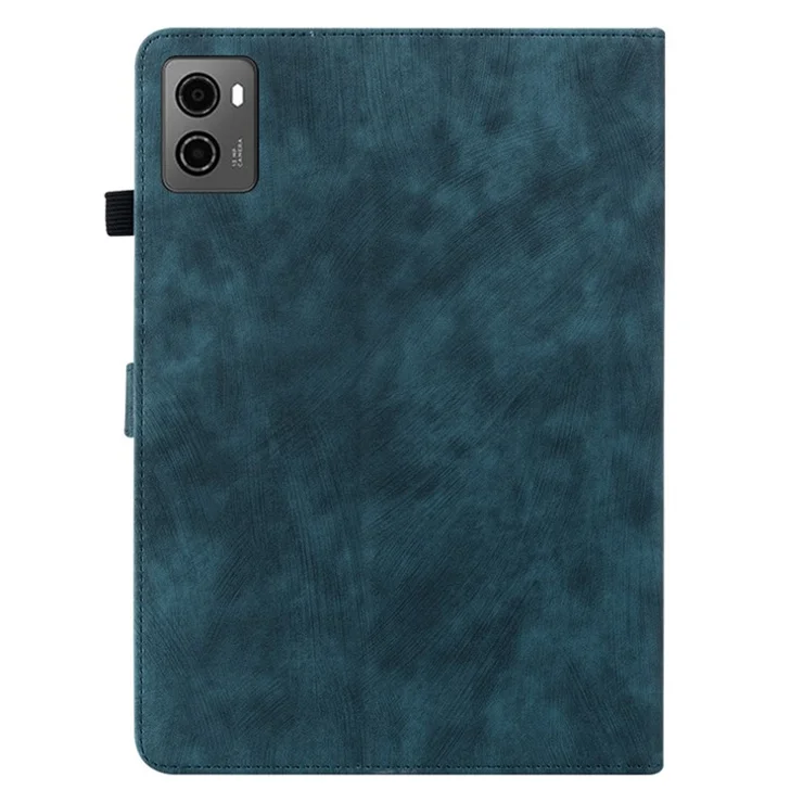 For Lenovo Legion Y700 (2023) / Tab Gen 2 Cover Imprinted Stand PU Leather Card Holder Tablet Case - Dark Blue