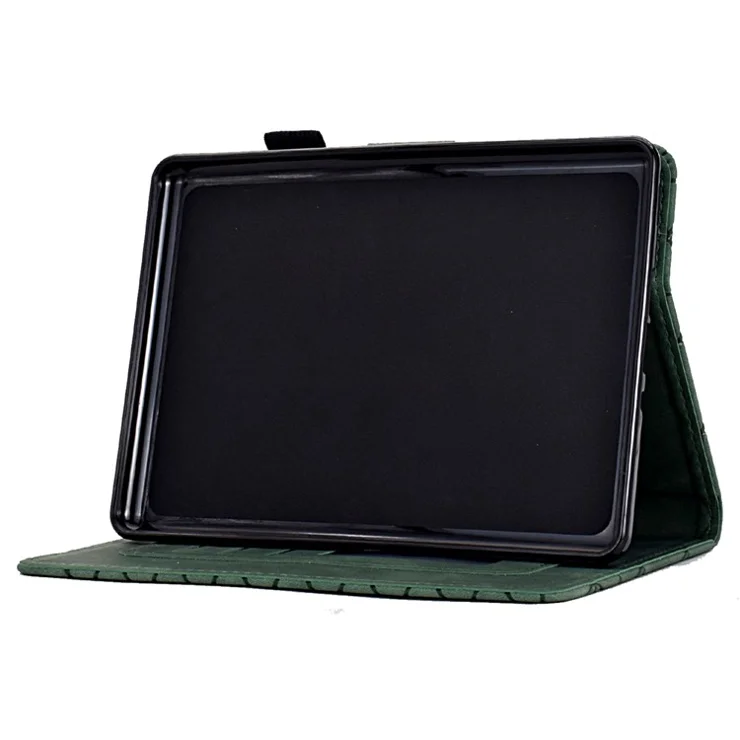 For Amazon Kindle 11th Gen (2022) Case Anti-drop PU Leather Rhombus Pattern Stand E-reader Cover - Green