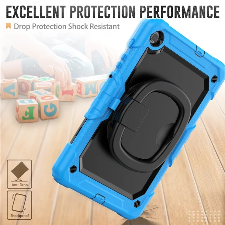 For Samsung Galaxy Tab S6 Lite (2024) / S6 Lite (2022) / S6 Lite (2020) P610 P615 P613 P619 Case Tablet Kickstand Cover - Baby Blue