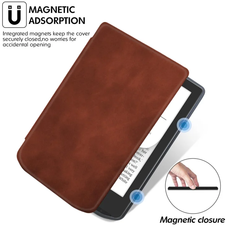 TPU-Schutzhülle Für Pocketbook Verse Pro - Flip-Cover Mit Sleep/Wake-Funktion, Rot