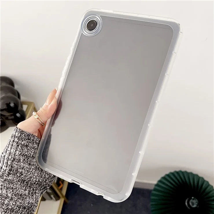 For Samsung Galaxy Tab A9+ Case Transparent TPU Tablet Cover - Transparent