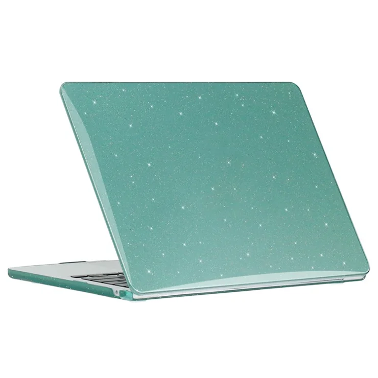 For MacBook Pro 13 inch (2020) A2251 A2289 PC Case Starry Sky Front and Back Laptop Shell Cover - Midnight Green