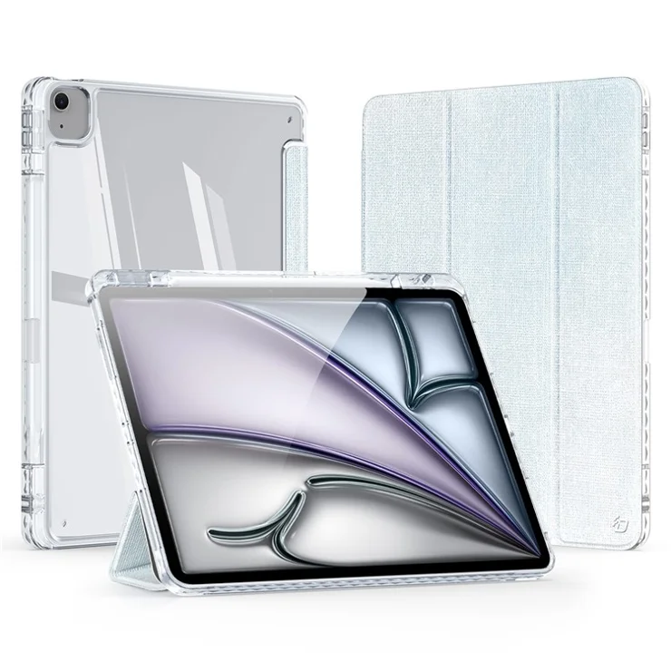 DUX DUCIS Unid Series For iPad Air 13 (2025) / (2024) / Pro 12.9 inch (2022) / (2021) / (2020) / (2018) Case PU Clear Tablet Cover - Baby Blue