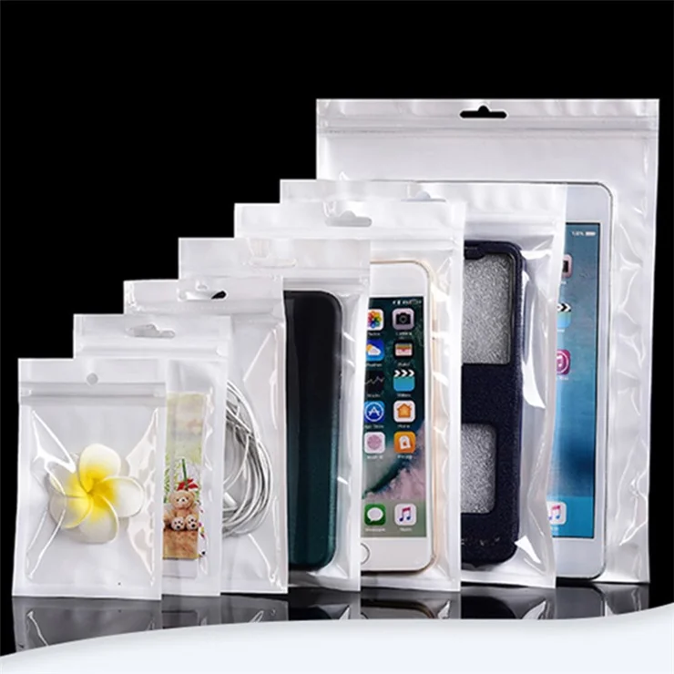 MX-030 100Pcs Pearl Film Ziplock Bags 9x12cm 12C Sample Pouch Gift Baggies