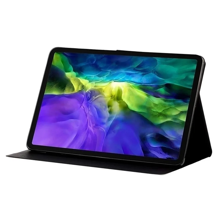 For iPad Pro 11 (2024) Case PU Leather Pattern Printed Card Holder Tablet Cover - Infinity Love