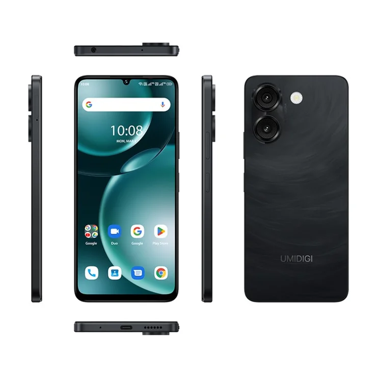 UMIDIGI G9A 6.75 Inch Smartphone 4GB + 64GB Unisoc SC9863A 5000mAh Battery 13MP Camera 4G Mobile Phone - Space Black