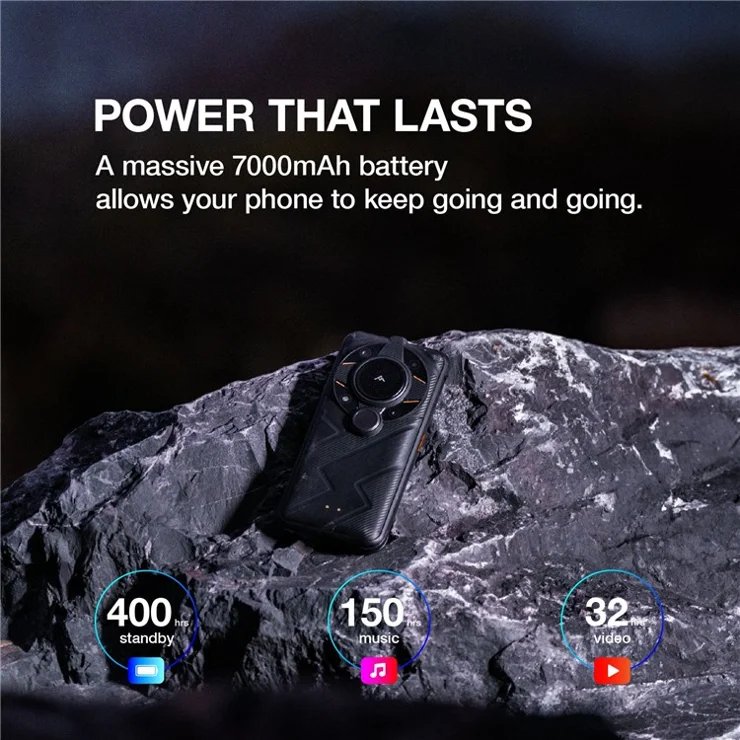 AGM G2 Guardian 6.58" Qualcomm QCM6490 5G Smartphone 8GB+256GB 7000mAh 108MP Infrared Night Vision + 500M Thermal - EU Ver / EU Plug