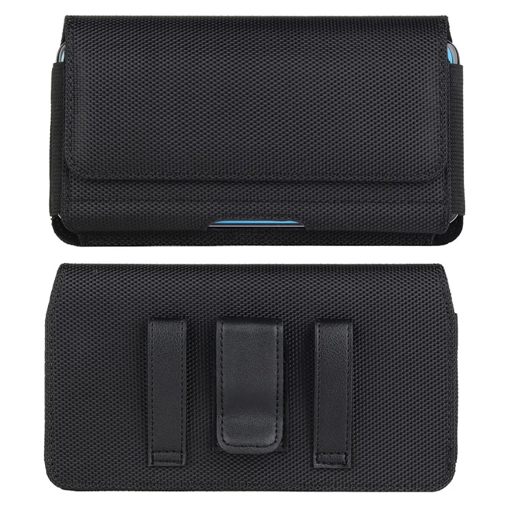 16 x 8.8 x 2cm PU Leather Waist Bag for 6.1 inch Cell Phone Magnetic Closure Phone Belt Pouch