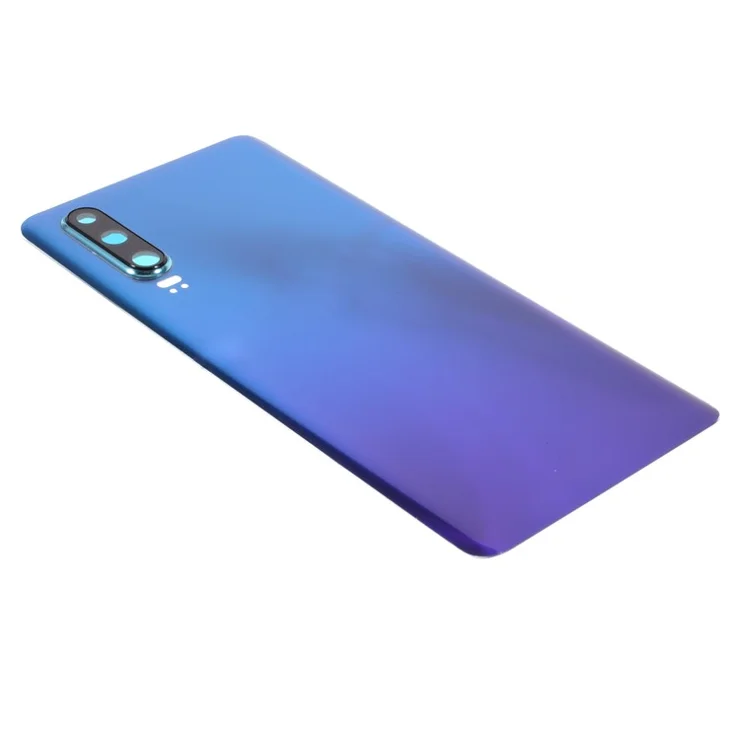 Battery Back Cover Rear Housing with Camera Lens Cover Part (without Logo) for Huawei P30 - Blue